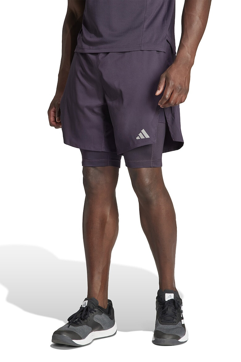 adidas Performance Pantaloni scurti pentru antrenament HIIT Elev 2-in-1 - Pled.ro