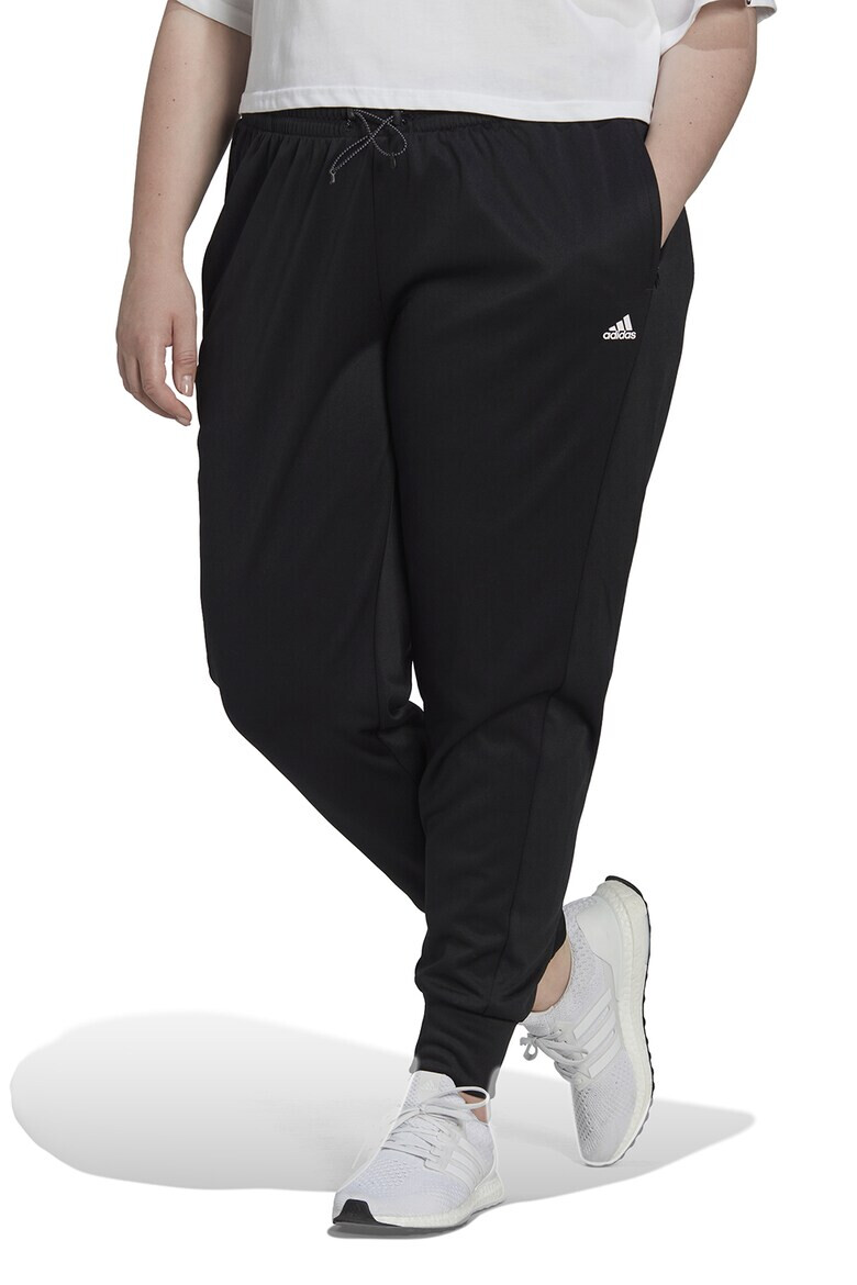 adidas Performance Pantaloni sport cu snur si buzunare laterale pentru fitness - Pled.ro