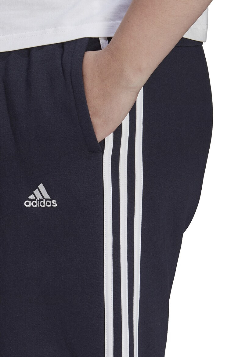 adidas Sportswear Pantaloni sport slim fit cu croiala conica si 3 dungi Essentials - Pled.ro