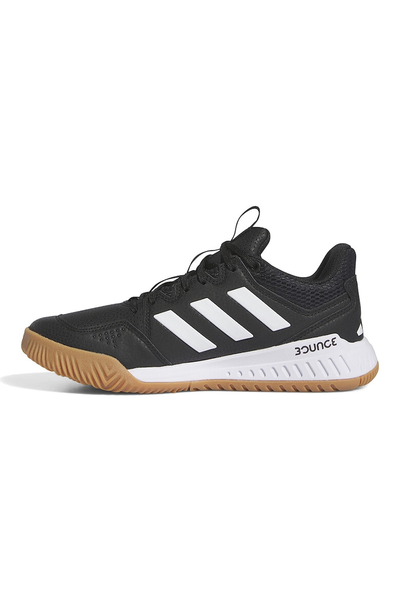 adidas Performance Pantofi de piele ecologica cu insertii textile pentru handbal Court Flight - Pled.ro