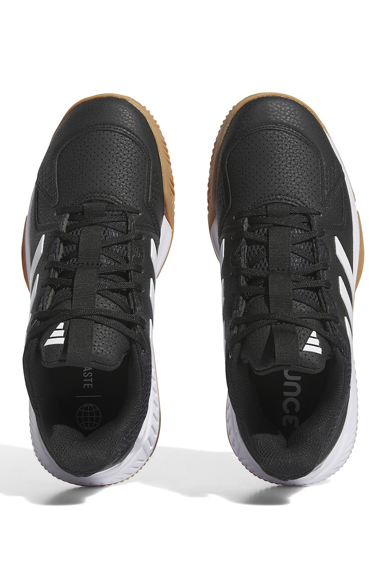 adidas Performance Pantofi de piele ecologica cu insertii textile pentru handbal Court Flight - Pled.ro