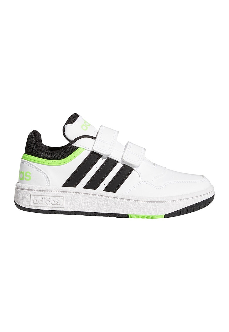 adidas Performance Pantofi sport de piele ecologica cu velcro Hoops 3.0 - Pled.ro