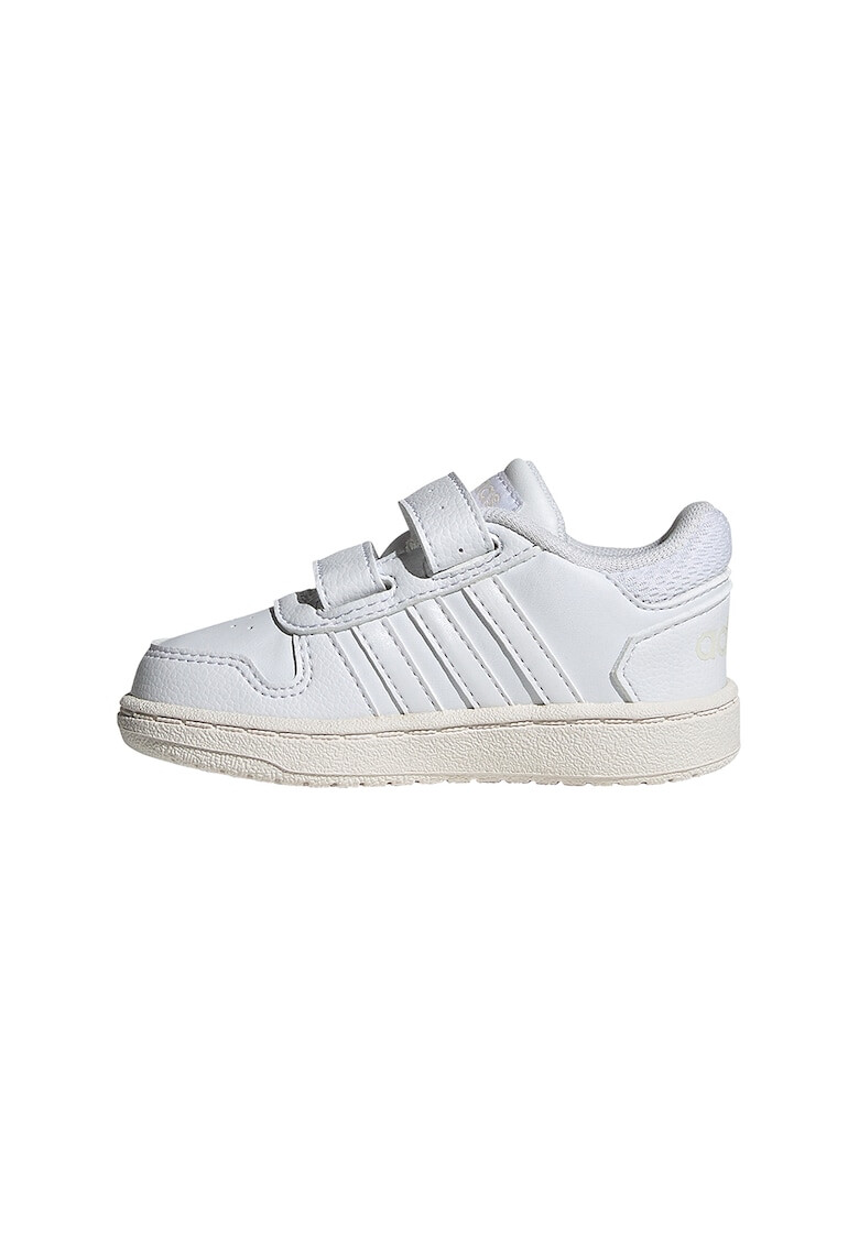 adidas Performance Pantofi sport de piele ecologica cu velcro si perforatii Hoops 2.0 - Pled.ro