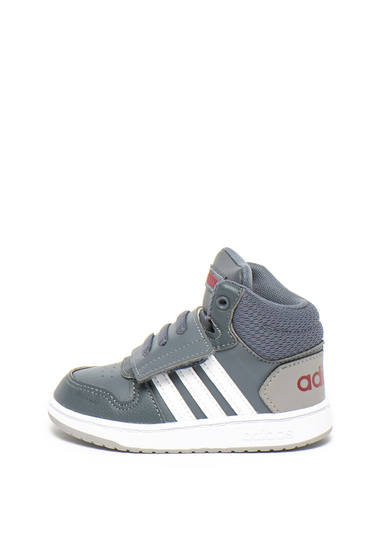 adidas PERFORMANCE Pantofi sport mid-high de piele ecologica cu velcro Hoops - Pled.ro