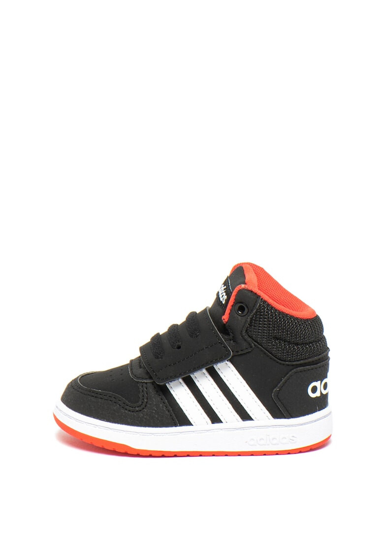 adidas Performance Pantofi sport mid-high de piele ecologica cu velcro Hoops - Pled.ro