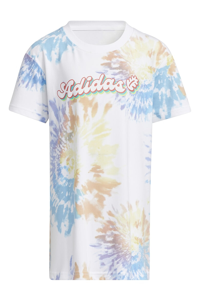 adidas Sportswear Rochie-tricou cu model tie-dye si logo - Pled.ro