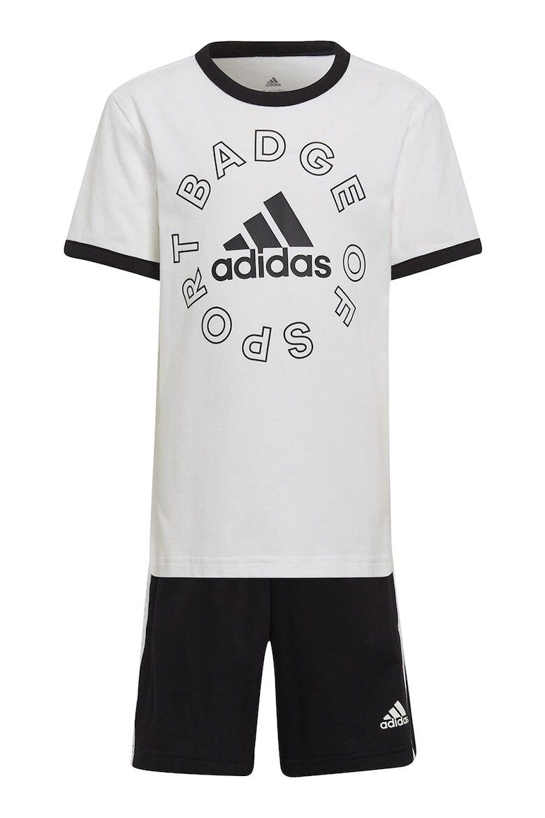 adidas Sportswear Set de tricou de bumbac organic si pantaloni scurti LOGO ESSENTIALS - Pled.ro