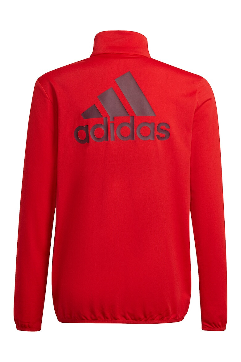 adidas Performance Trening cu fermoar si imprimeu logo supradimensionat - Pled.ro