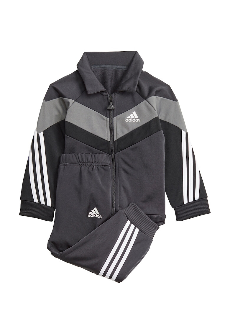 adidas Performance Trening cu gluga fermoar si imprimeu logo pentru fitness - Pled.ro