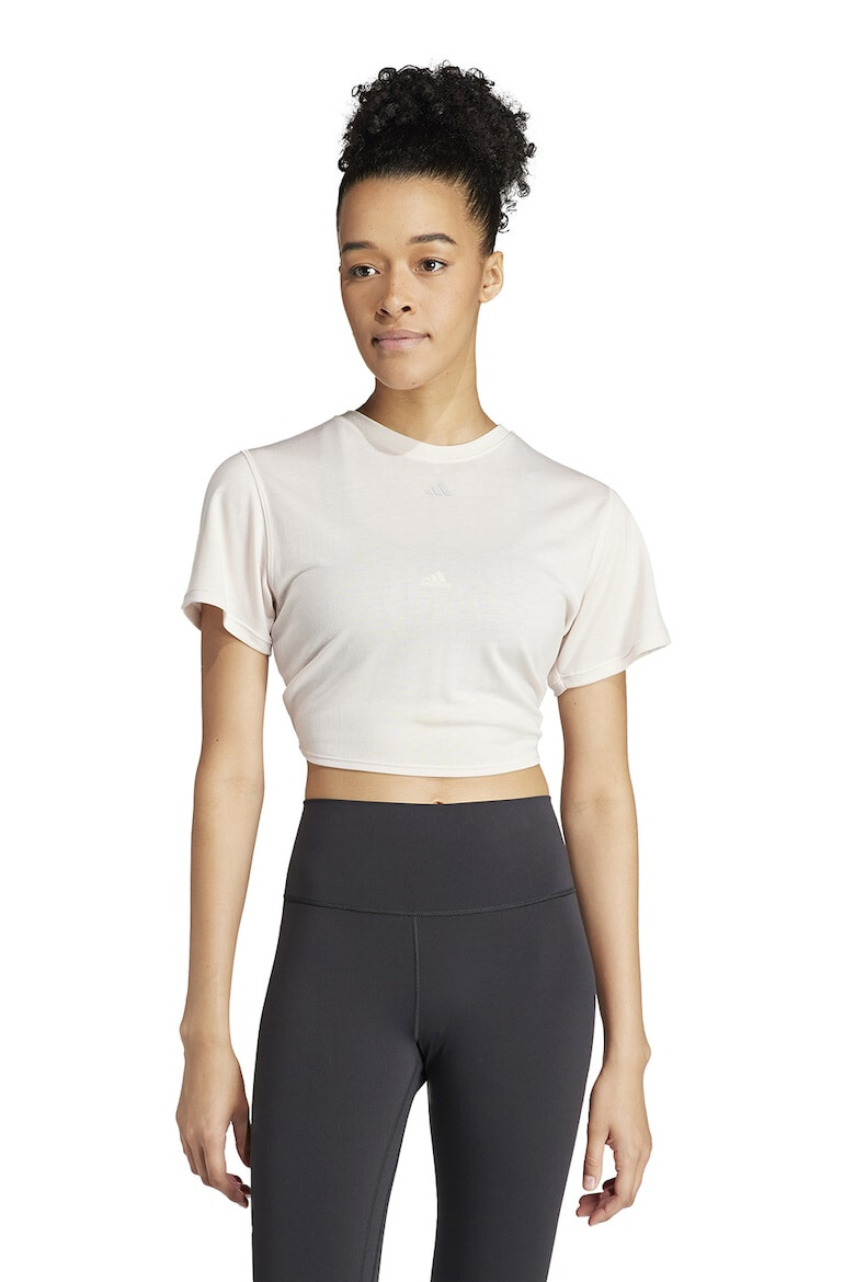 adidas Performance Tricou crop din amestec de lyocell pentru fitness - Pled.ro