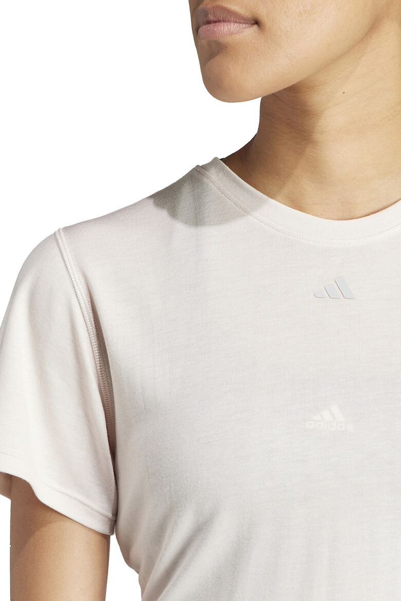 adidas Performance Tricou crop din amestec de lyocell pentru fitness - Pled.ro