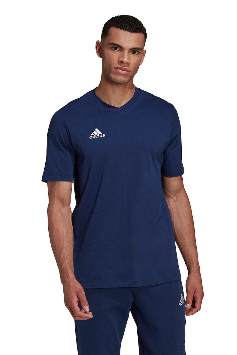 adidas Performance Tricou cu decolteu in V si logo pentru fotbal - Pled.ro