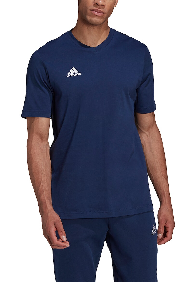 adidas Performance Tricou cu decolteu in V si logo pentru fotbal - Pled.ro