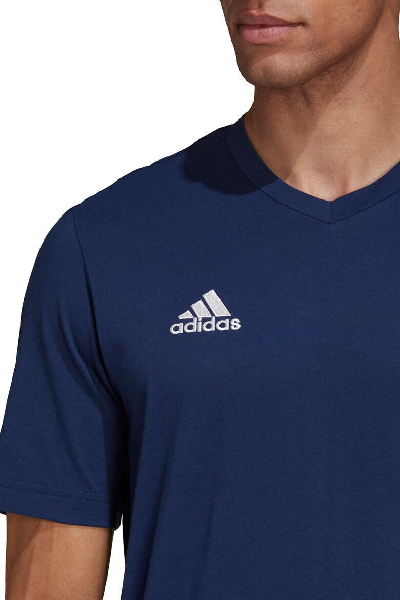 adidas Performance Tricou cu decolteu in V si logo pentru fotbal - Pled.ro