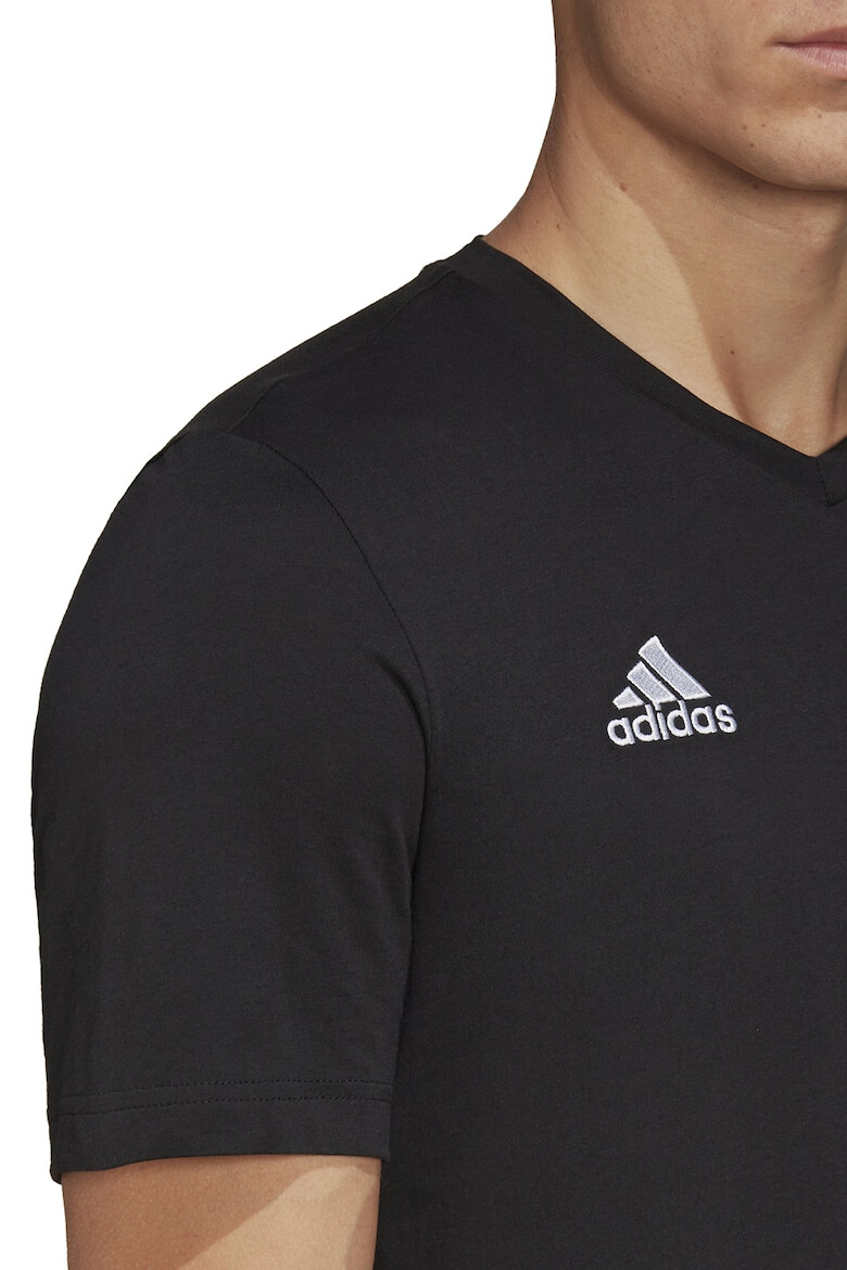 adidas Performance Tricou cu decolteu in V si logo pentru fotbal - Pled.ro