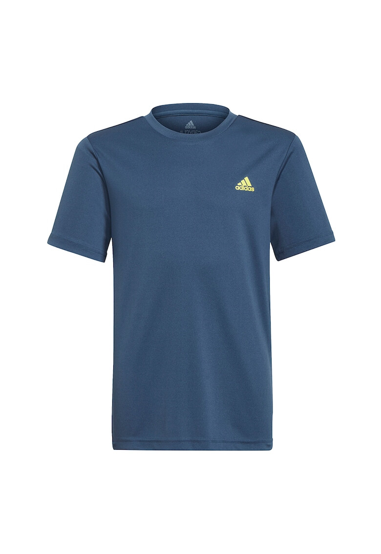 adidas Performance Tricou cu decolteu la baza gatului si detaliu logo - Pled.ro