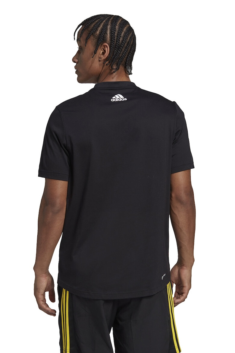 adidas Performance Tricou cu decolteu la baza gatului si logo supradimensionat pentru antrenament - Pled.ro