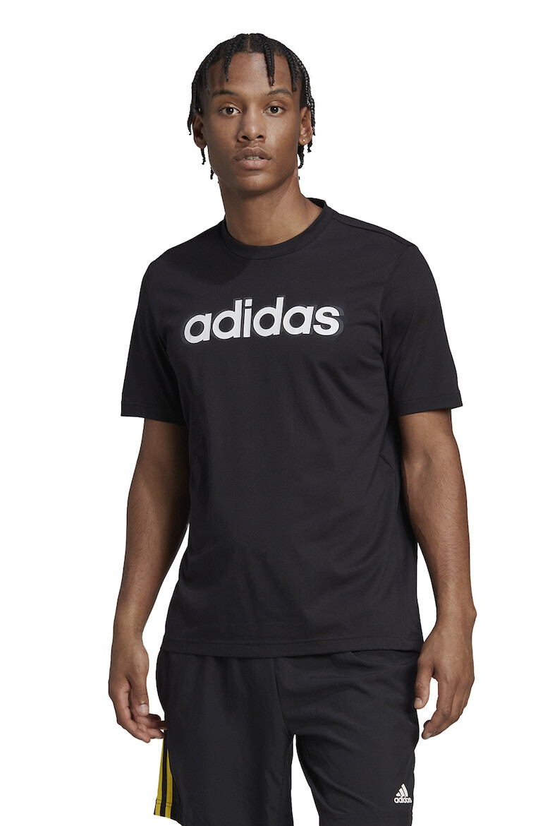 adidas Performance Tricou cu decolteu la baza gatului si logo supradimensionat pentru antrenament - Pled.ro