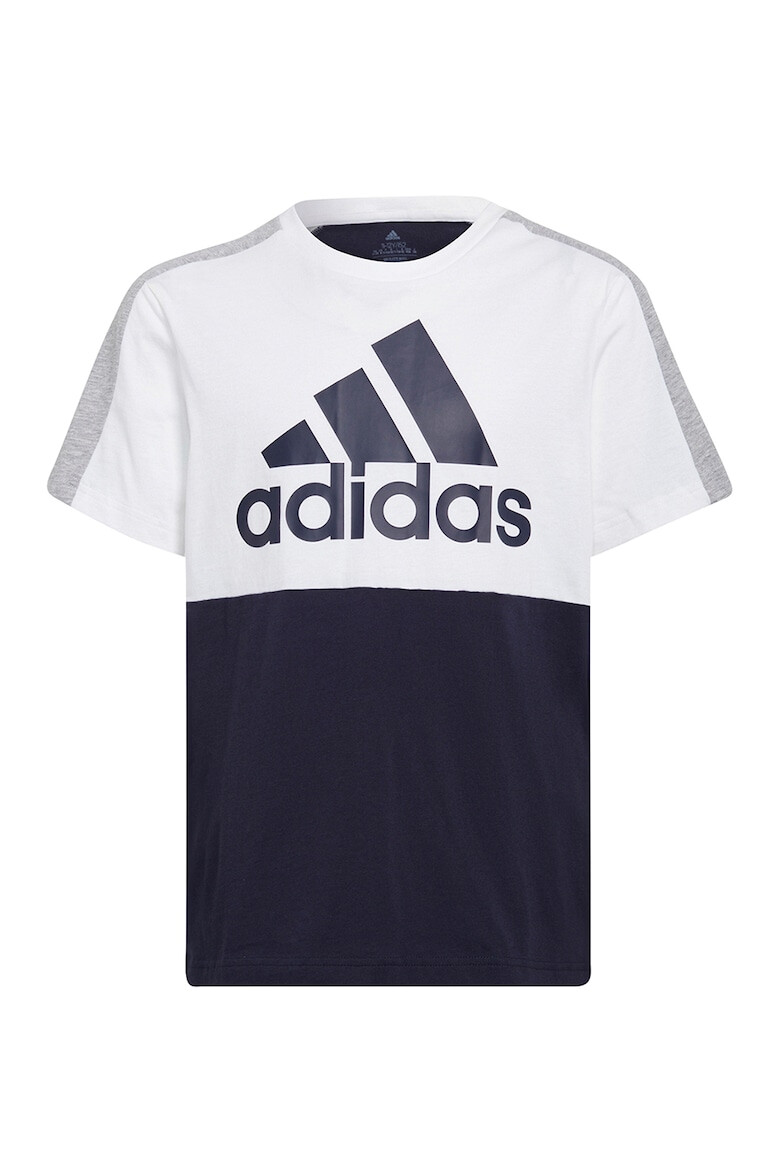 adidas Performance Tricou cu decolteu rotund si logo - Pled.ro