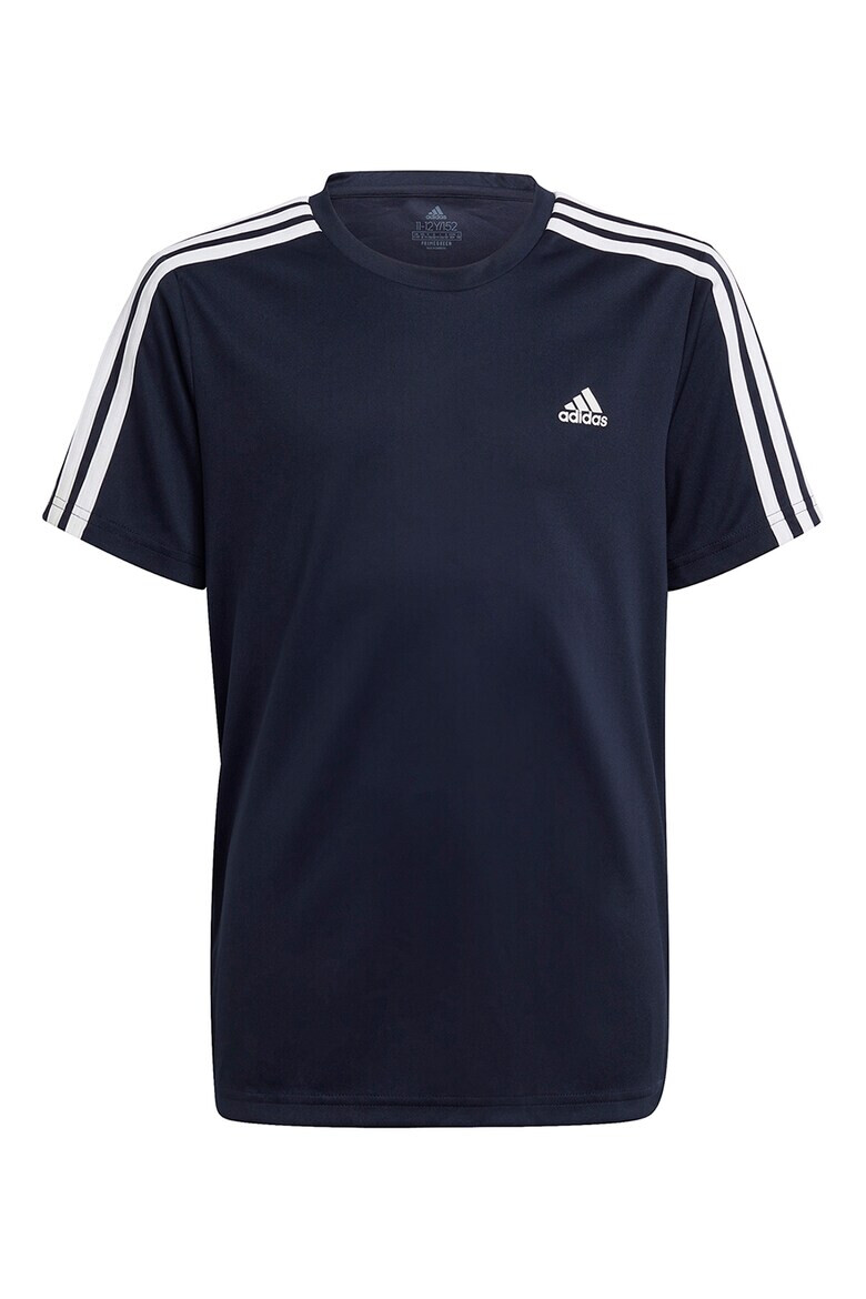 adidas Performance Tricou cu imprimeu logo si terminatie asimetrica - Pled.ro