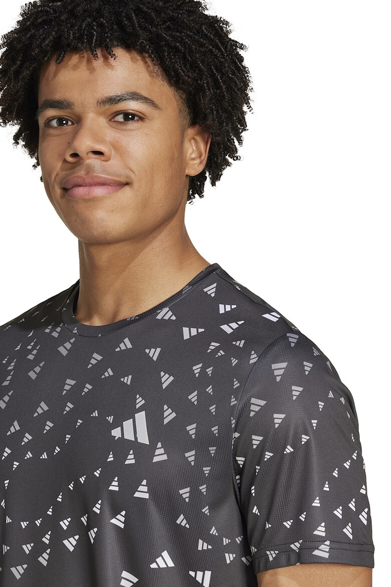 adidas Performance Tricou cu imprimeu pentru alergare - Pled.ro