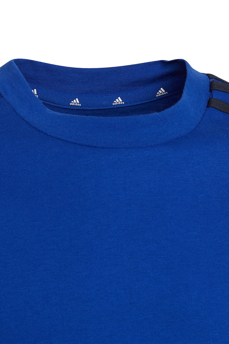 adidas Performance Tricou din bumbac cu decolteu la baza gatului si detalii contrastante - Pled.ro