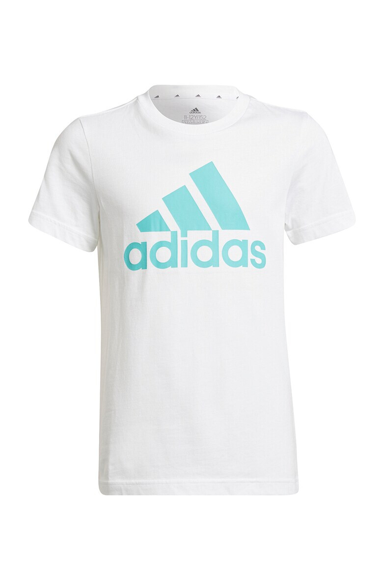 adidas Performance Tricou din bumbac cu decolteu la baza gatului si detalii contrastante - Pled.ro