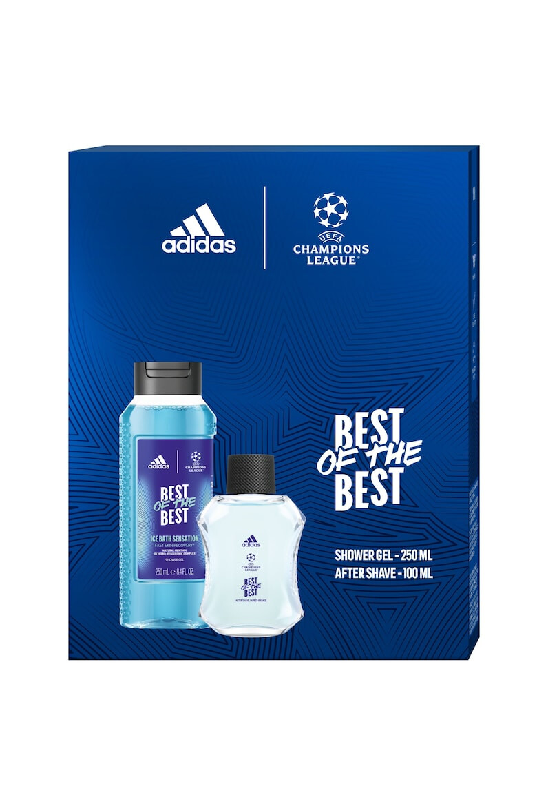 adidas Set Cadou Barbati Uefa Best Of The Best: After Shave 100 ml + Gel De Dus 250 ml - Pled.ro