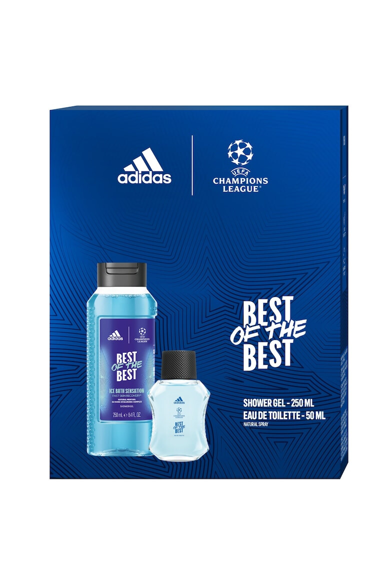 adidas Set Cadou Barbati Uefa Best Of The Best: Apa De Toaleta 50 ml + Gel De Dus 250 ml - Pled.ro