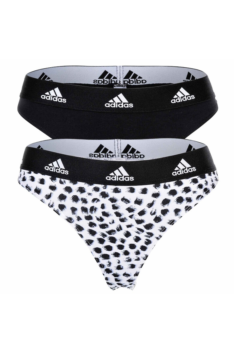 adidas Set de chiloti tanga cu banda logo in talie - 2 perechi - Pled.ro