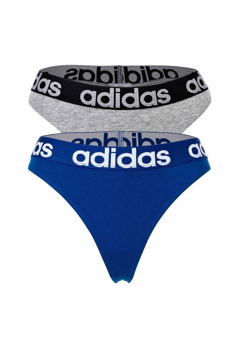 adidas Set de chiloti tanga cu banda logo in talie - 2 perechi - Pled.ro