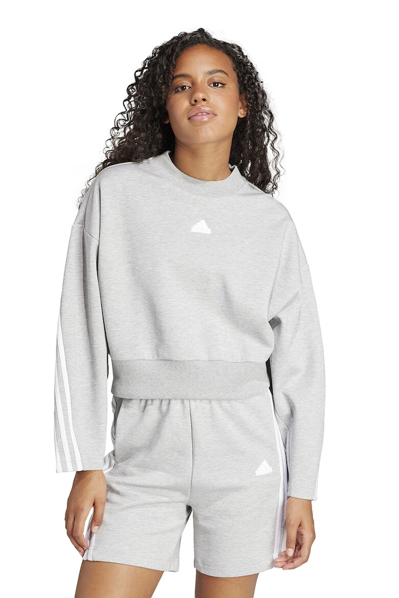 adidas Sportswear Bluza de trening crop cu decolteu la baza gatului - Pled.ro