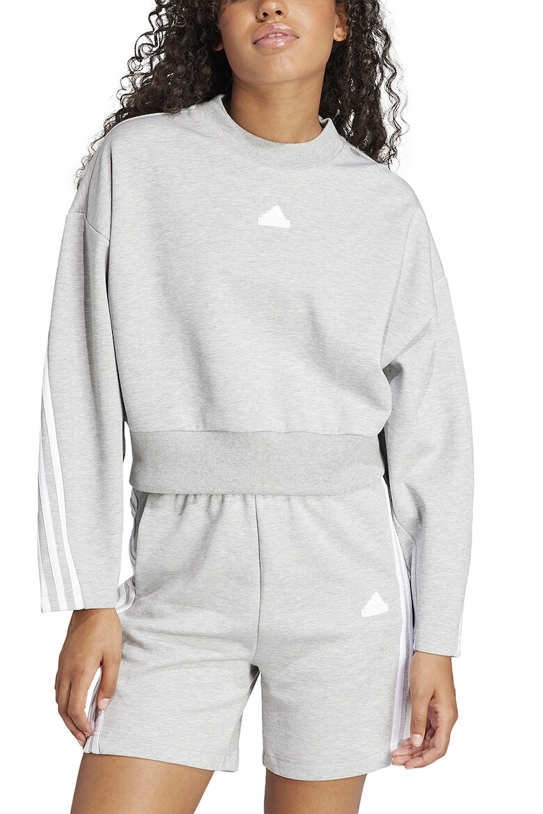 adidas Sportswear Bluza de trening crop cu decolteu la baza gatului - Pled.ro