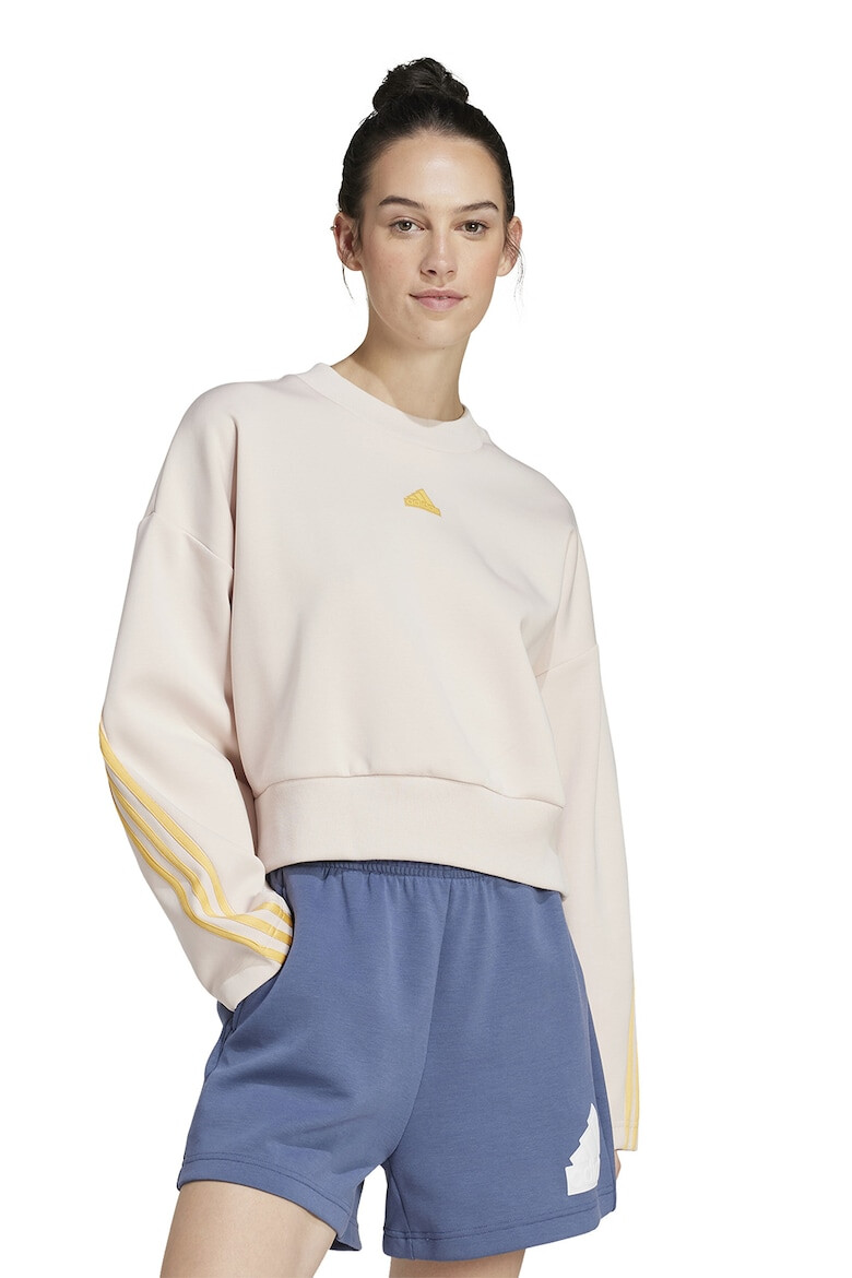 adidas Sportswear Bluza de trening crop cu decolteu la baza gatului - Pled.ro