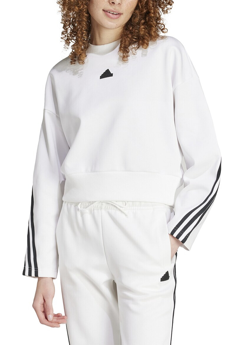 adidas Sportswear Bluza de trening crop cu decolteu la baza gatului - Pled.ro