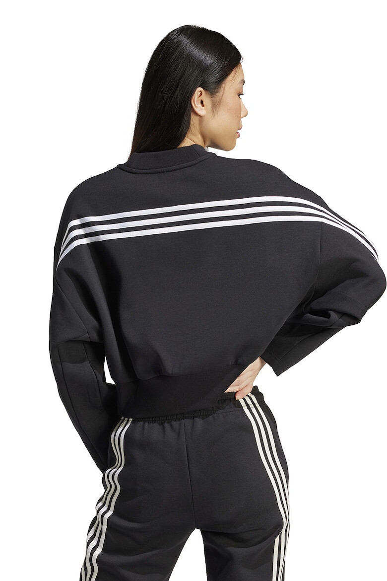 adidas Sportswear Bluza de trening crop cu decolteu la baza gatului - Pled.ro