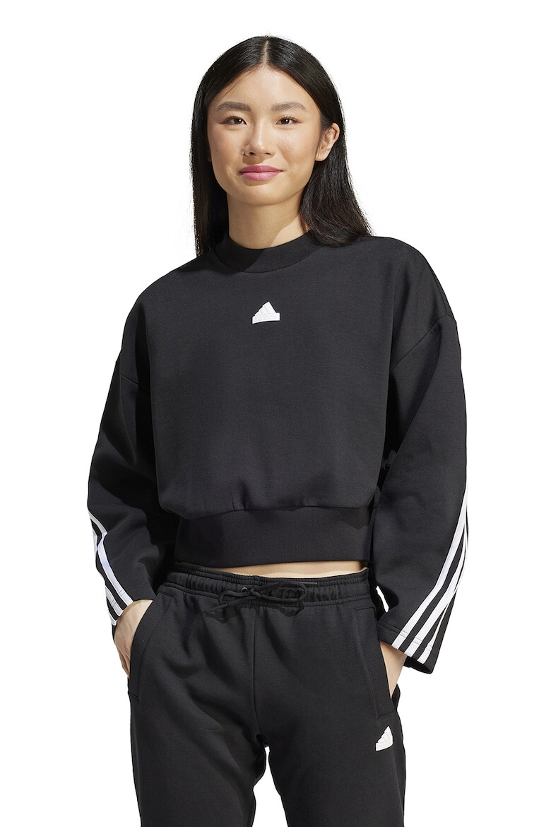 adidas Sportswear Bluza de trening crop cu decolteu la baza gatului - Pled.ro