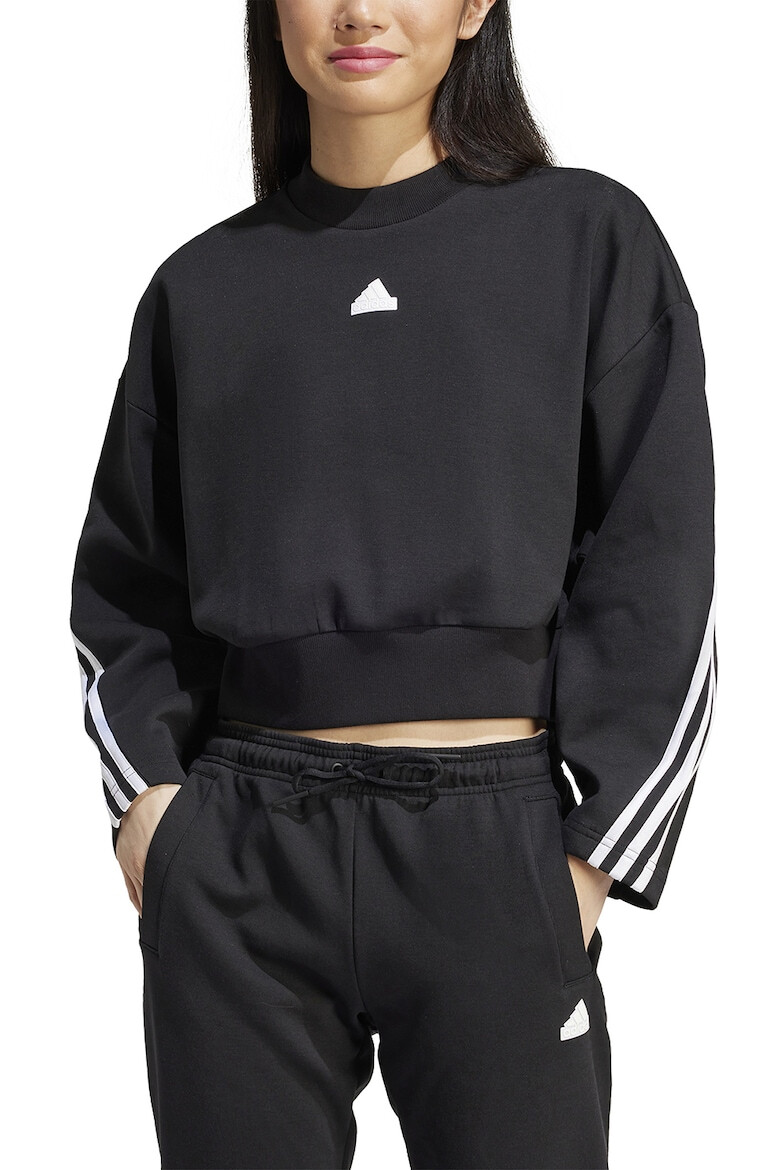 adidas Sportswear Bluza de trening crop cu decolteu la baza gatului - Pled.ro