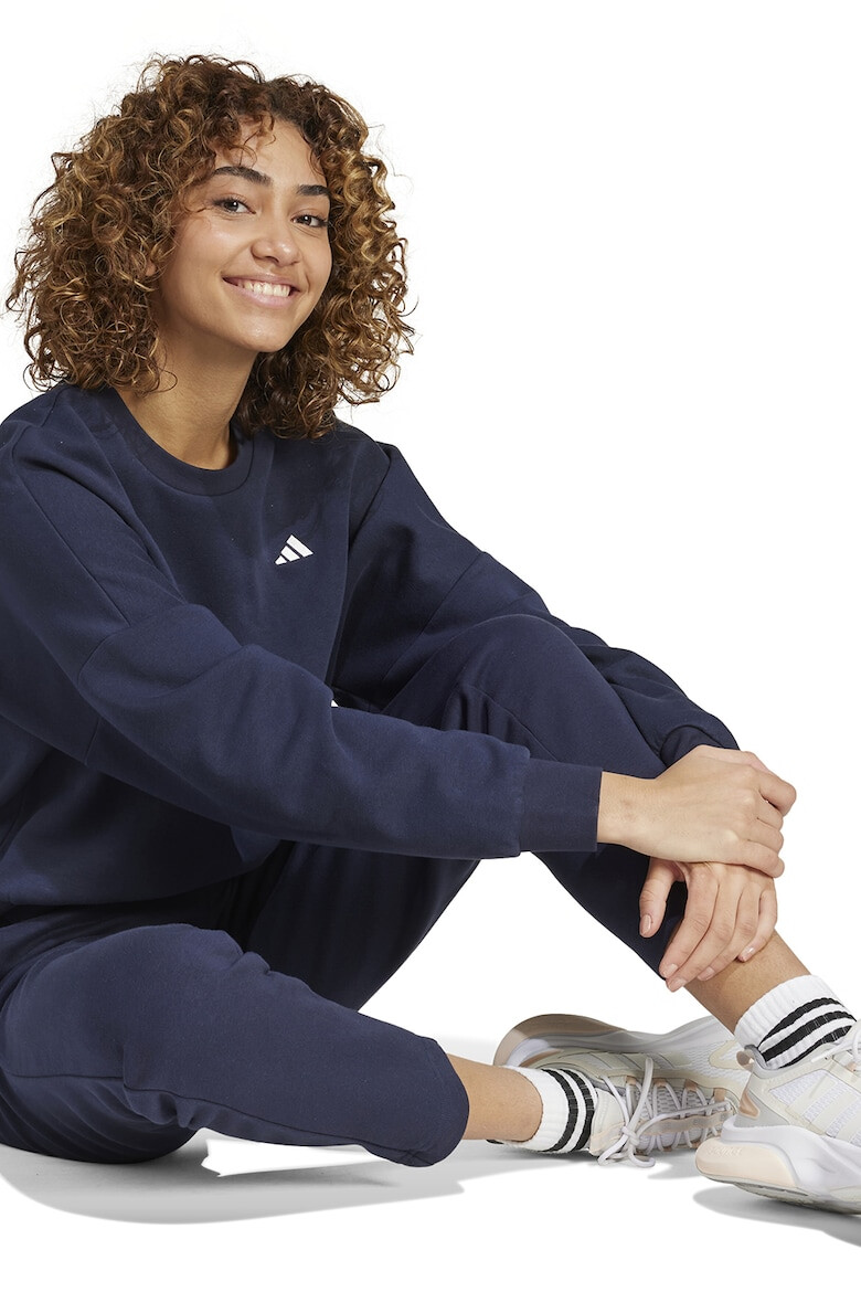 adidas Sportswear Bluza de trening din amestec de bumbac cu maneci cazute - Pled.ro