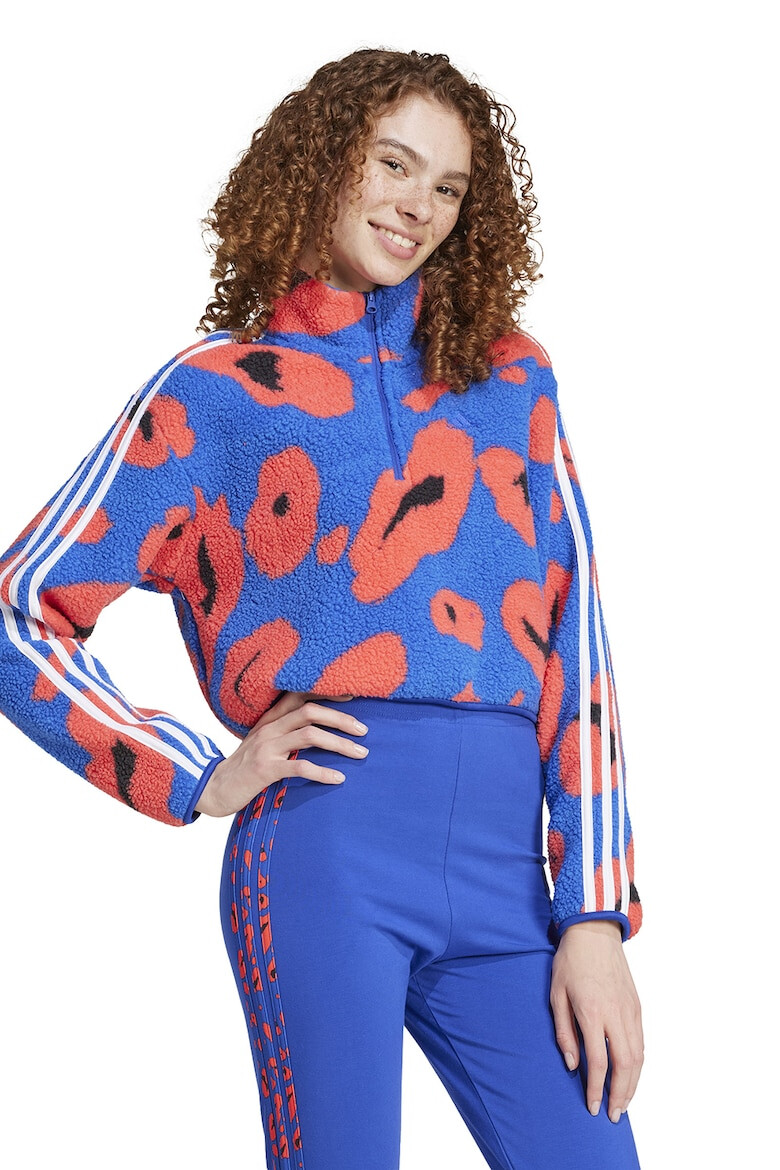 adidas Sportswear Bluza de trening pufoasa cu animal print - Pled.ro