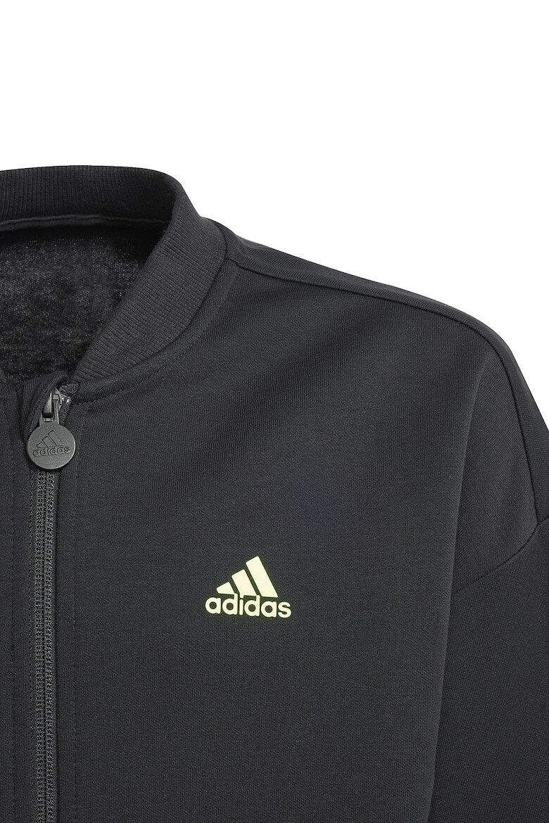 adidas Sportswear Bluza sport cu fermoar si banda logo - Pled.ro