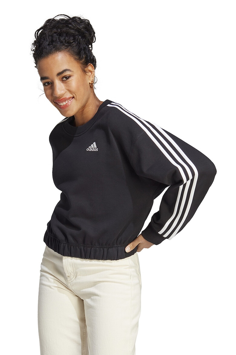 adidas Sportswear Bluza sport cu terminatie elastica si maneci cazute - Pled.ro