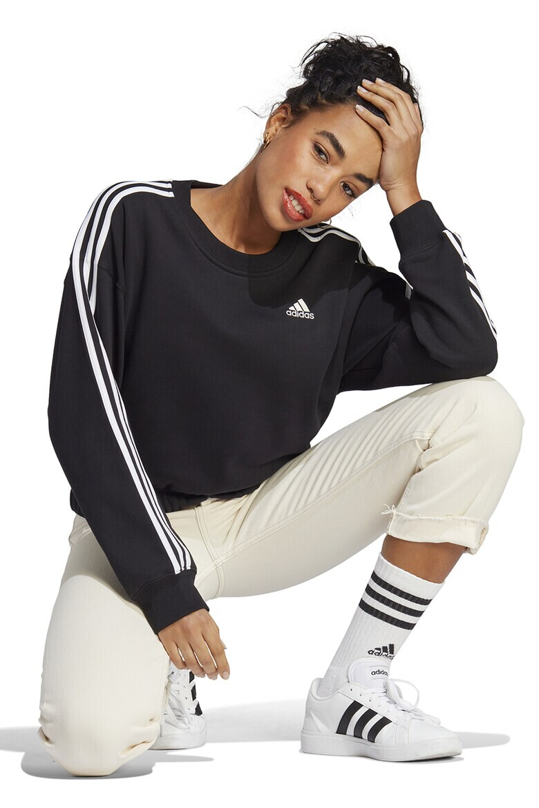 adidas Sportswear Bluza sport cu terminatie elastica si maneci cazute - Pled.ro