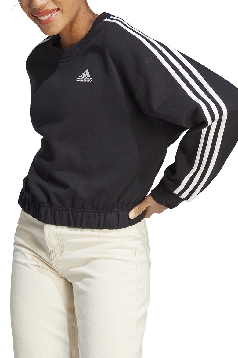 adidas Sportswear Bluza sport cu terminatie elastica si maneci cazute - Pled.ro