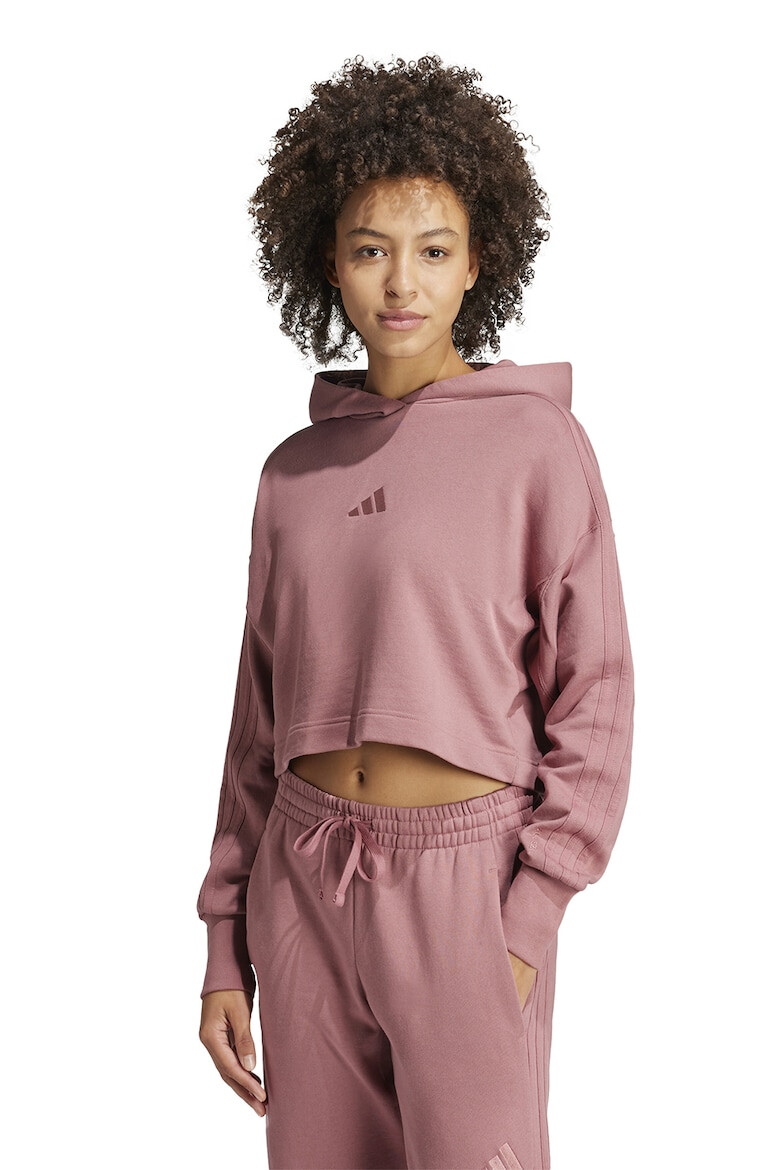 adidas Sportswear Hanorac crop de bumbac cu maneci cazute - Pled.ro