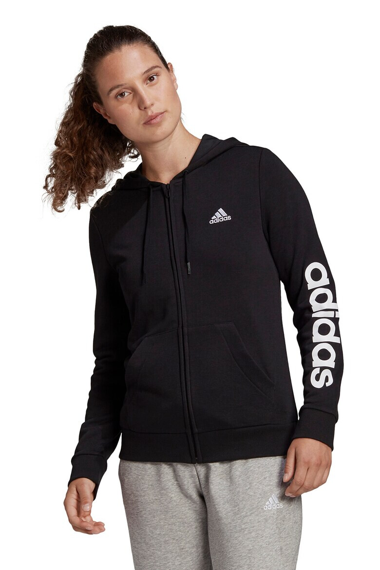 adidas Sportswear Hanorac cu fermoar si imprimeu logo - Pled.ro