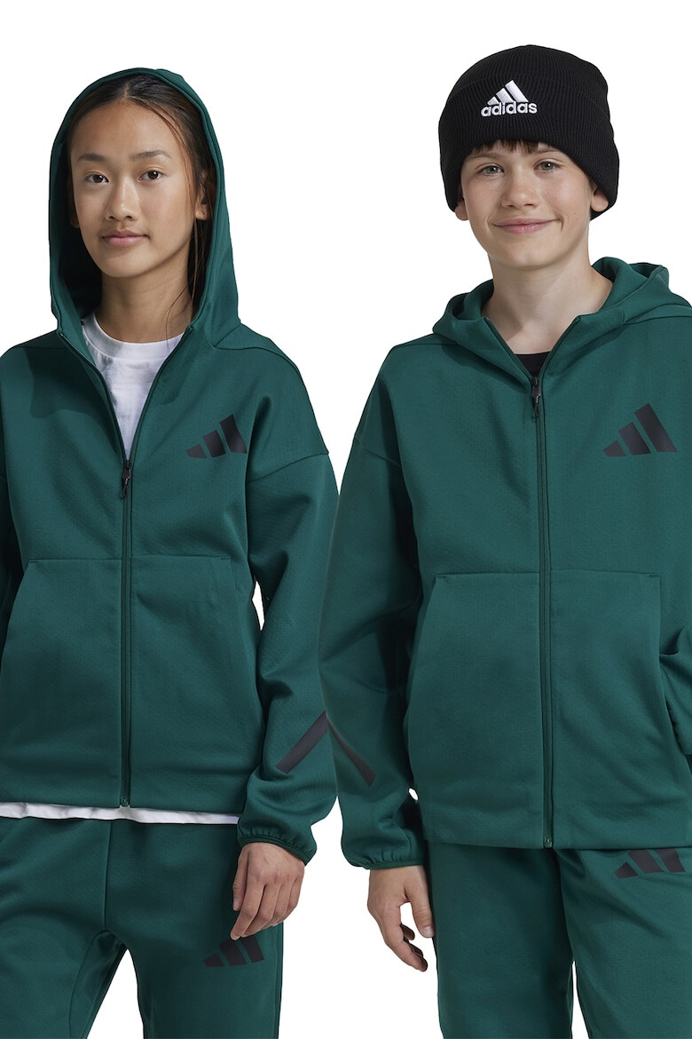 adidas Sportswear Hanorac cu fermoar si maneci cazute - Pled.ro