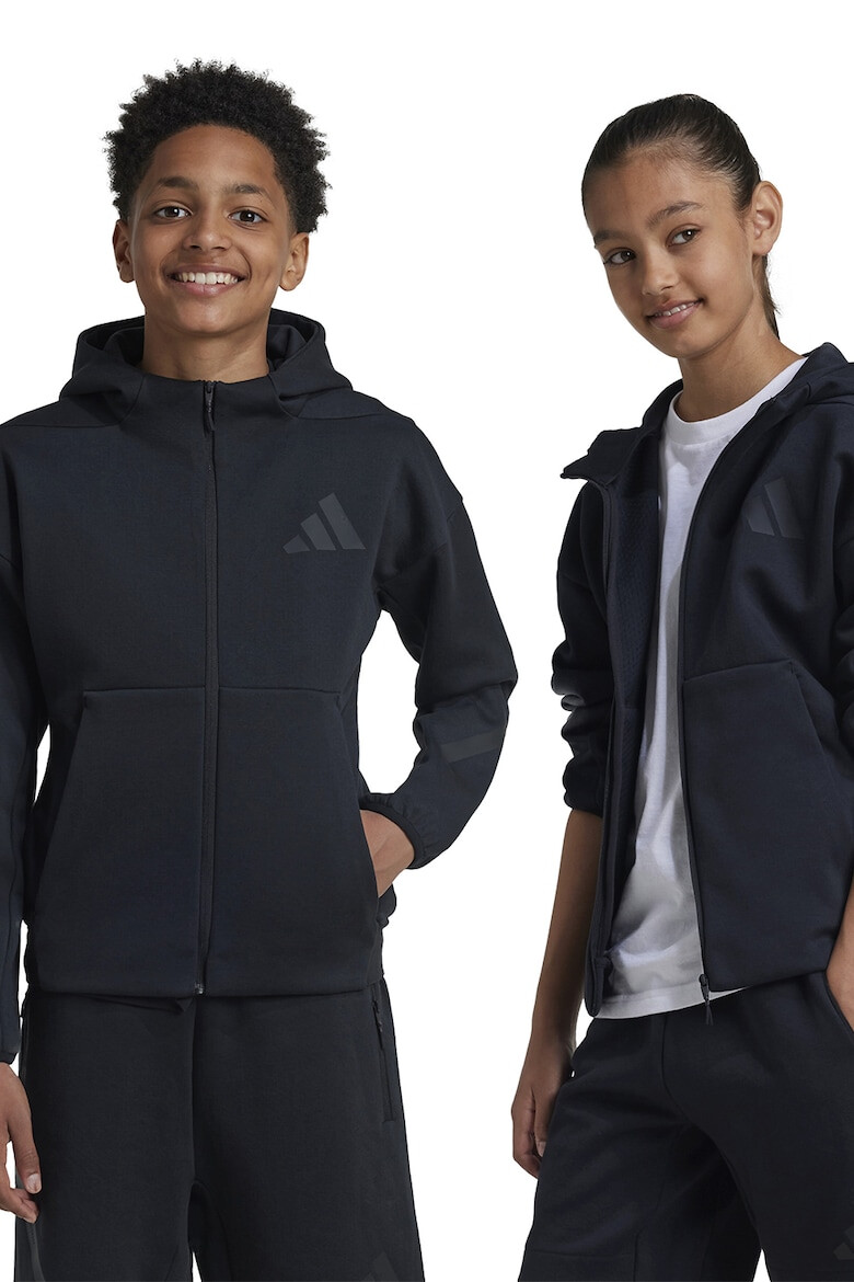 adidas Sportswear Hanorac cu fermoar si maneci cazute - Pled.ro