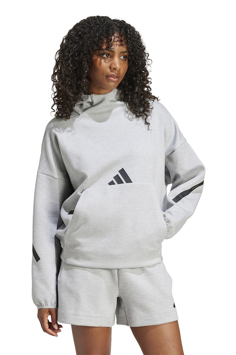 adidas Sportswear Hanorac cu maneci cazute imprimeu si buzunar kangaroo Z.N.E. - Pled.ro