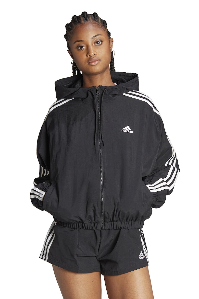 adidas Sportswear Jacheta cu gluga si 3 dungi Essentials - Pled.ro